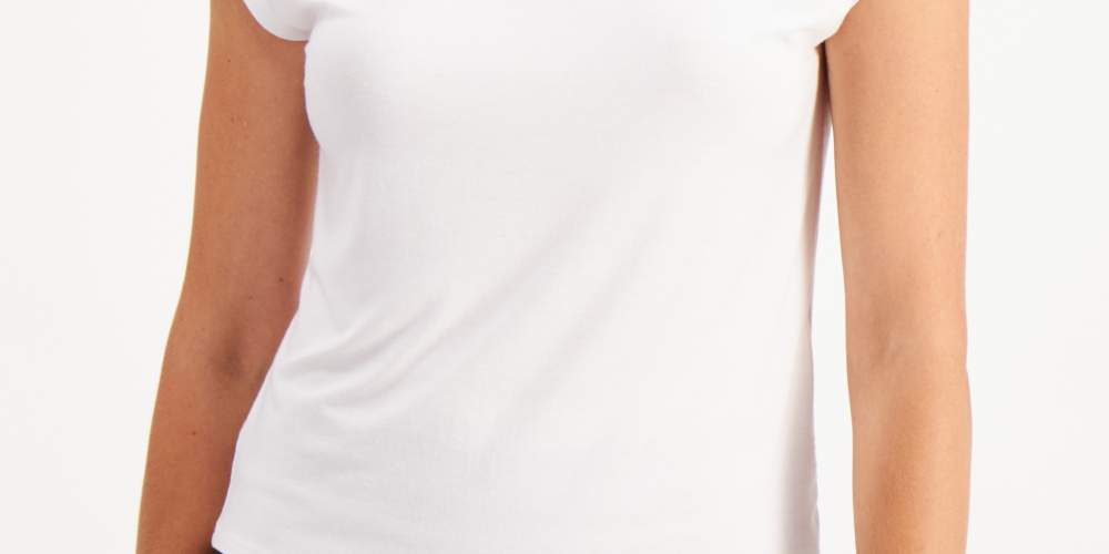 Top feminino com franjas Bar III, branco, tamanho pequeno