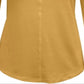 Karen Scott Top feminino de algodão com três aberturas, amarelo, tamanho XX-G