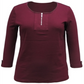 Karen Scott Blusa Feminina Manga 3/4 Algodão Vinho Tamanho P