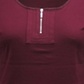 Karen Scott Blusa Feminina Manga 3/4 Algodão Vinho Tamanho P