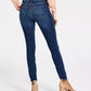 Calça jeans skinny feminina INC International Concepts, cintura média, azul, tamanho 8