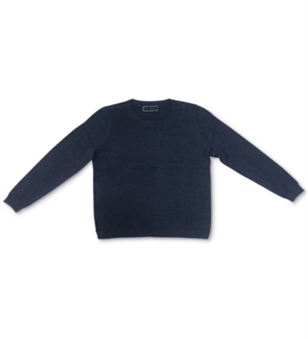 Karen Scott Suéter Feminino de Algodão com Canelado Azul Tamanho X-G