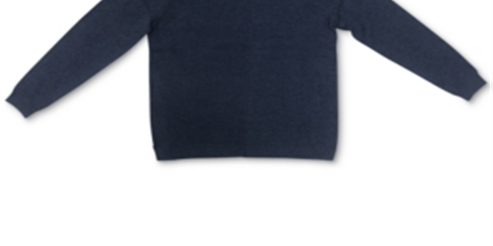 Karen Scott Suéter Feminino de Algodão com Canelado Azul Tamanho X-G