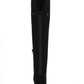 Botas femininas Allicce acima do joelho Sun + Stone, pretas, tamanho 6 M