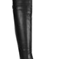 Botas femininas Allicce acima do joelho Sun + Stone, pretas, tamanho 8 M