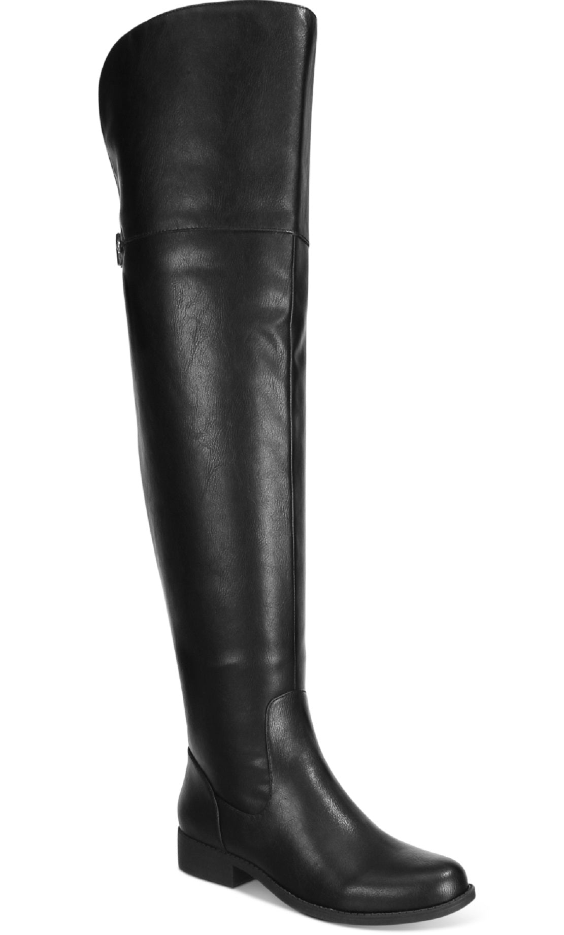 Botas femininas Allicce acima do joelho Sun + Stone, pretas, tamanho 8 M