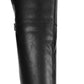 Botas femininas Allicce acima do joelho Sun + Stone, pretas, tamanho 8 M