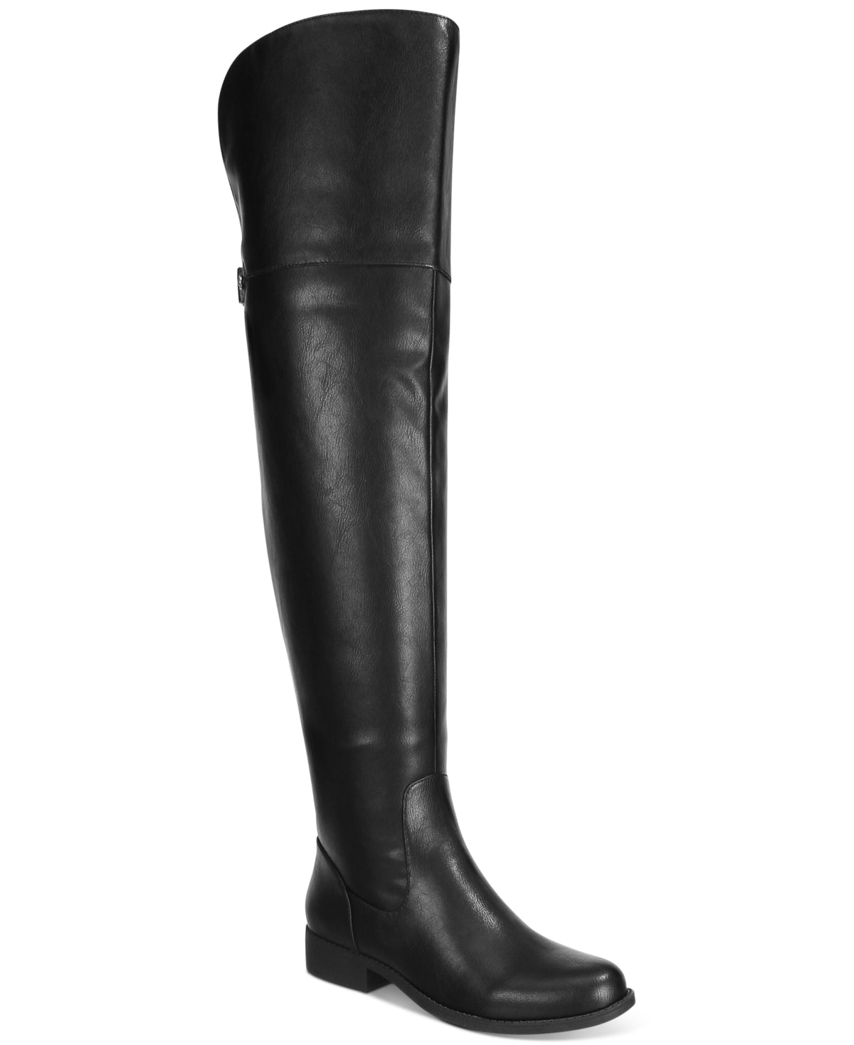 Botas femininas Allicce acima do joelho Sun + Stone, pretas, tamanho 9,5M