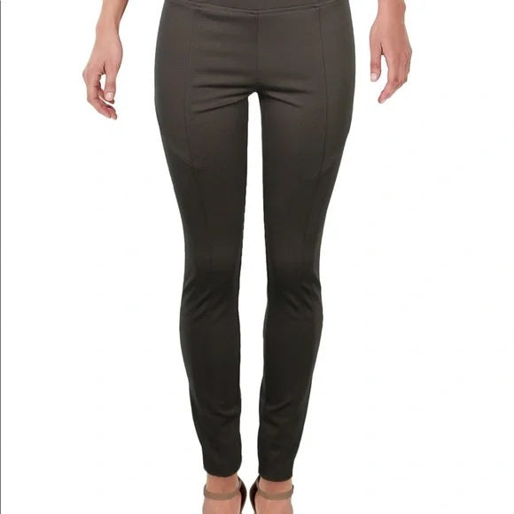 Calça skinny profissional feminina INC International Concepts, cintura média, verde, tamanho 10