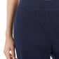 Calça feminina Karen Scott Microfleece preta tamanho pequeno GG
