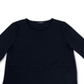 Camiseta feminina Alfani com bainha curta, preta, tamanho extragrande