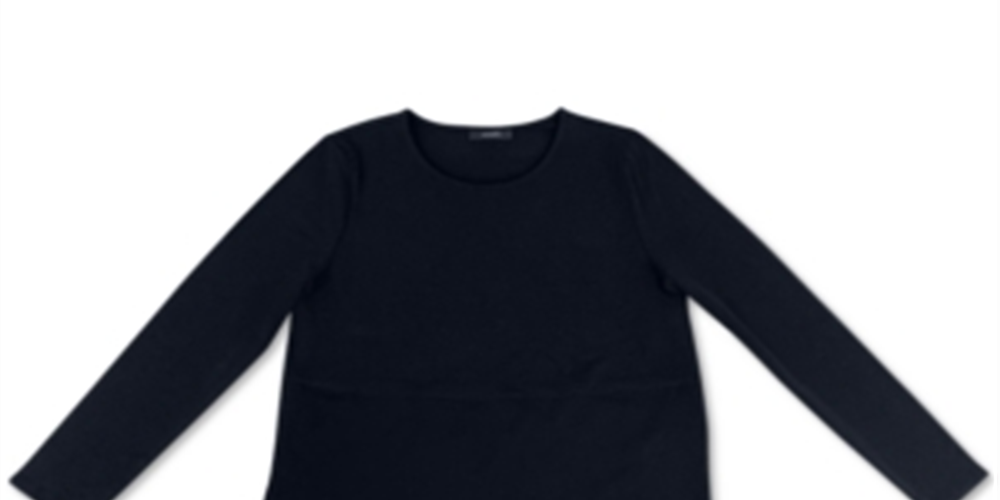 Camiseta feminina Alfani com bainha curta, preta, tamanho extragrande