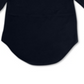 Camiseta feminina Alfani com bainha curta, preta, tamanho extragrande