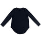 Camiseta Alfani com bainha curta, preta, tamanho 2XL