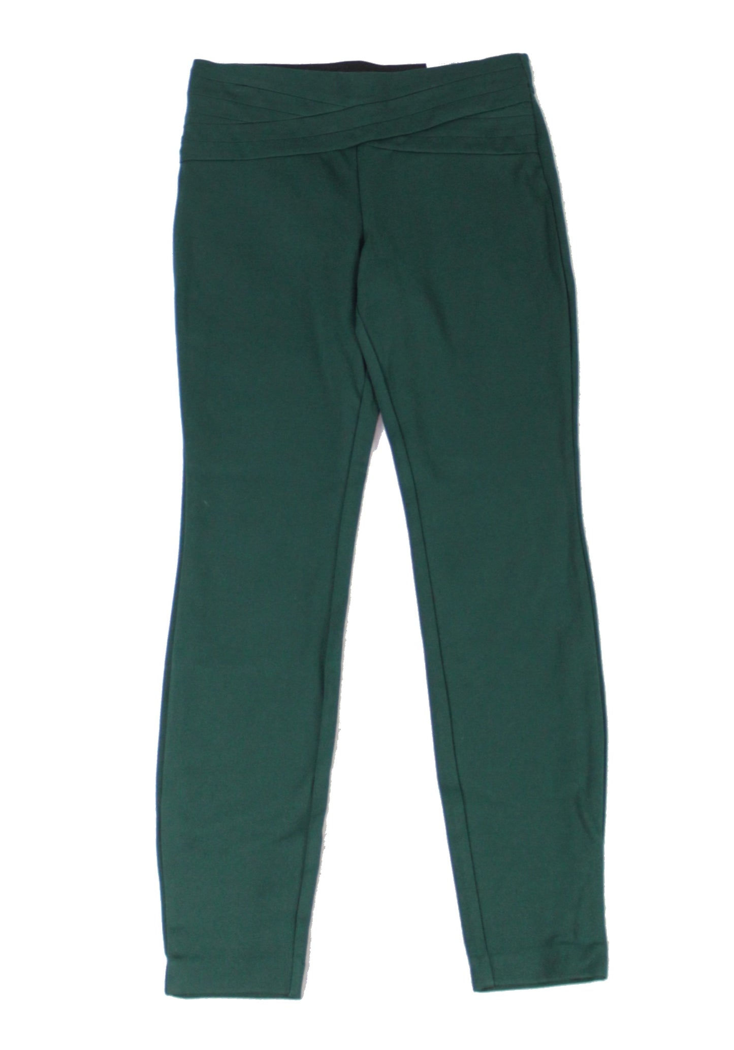 Calça skinny feminina com cós ondulado da INC International Concepts, verde, tamanho 14