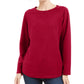 Moletom feminino Karen Scott Fleece vermelho tamanho XX-G