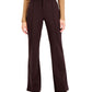 Calça flare de cintura alta INC International Concepts French Roast marrom tamanho 12