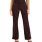 Calça flare de cintura alta INC International Concepts French Roast marrom tamanho 12