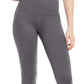ID Ideology Leggings femininas de cintura alta com bolso lateral e comprimento 7/8, cinza, tamanho XX-G