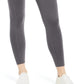 ID Ideology Leggings femininas de cintura alta com bolso lateral e comprimento 7/8, cinza, tamanho XX-G