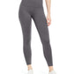ID Ideology Leggings femininas de cintura alta com bolso lateral e comprimento 7/8, cinza, tamanho XX-G