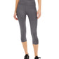 ID Ideology Leggings Cropped Femininas Cintura Alta Bolso Lateral Cinza Tamanho P