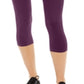 ID Ideology Leggings Cropped Femininas Cintura Alta Bolso Lateral Roxo Tamanho X-S