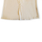 Blusa feminina Charter Club com babados e manga curta, branca, tamanho grande