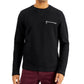 Camiseta masculina canelada otomana INC International Concepts, preta, tamanho pequeno