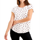 Blusa estampada feminina Alfani branca tamanho XX-G