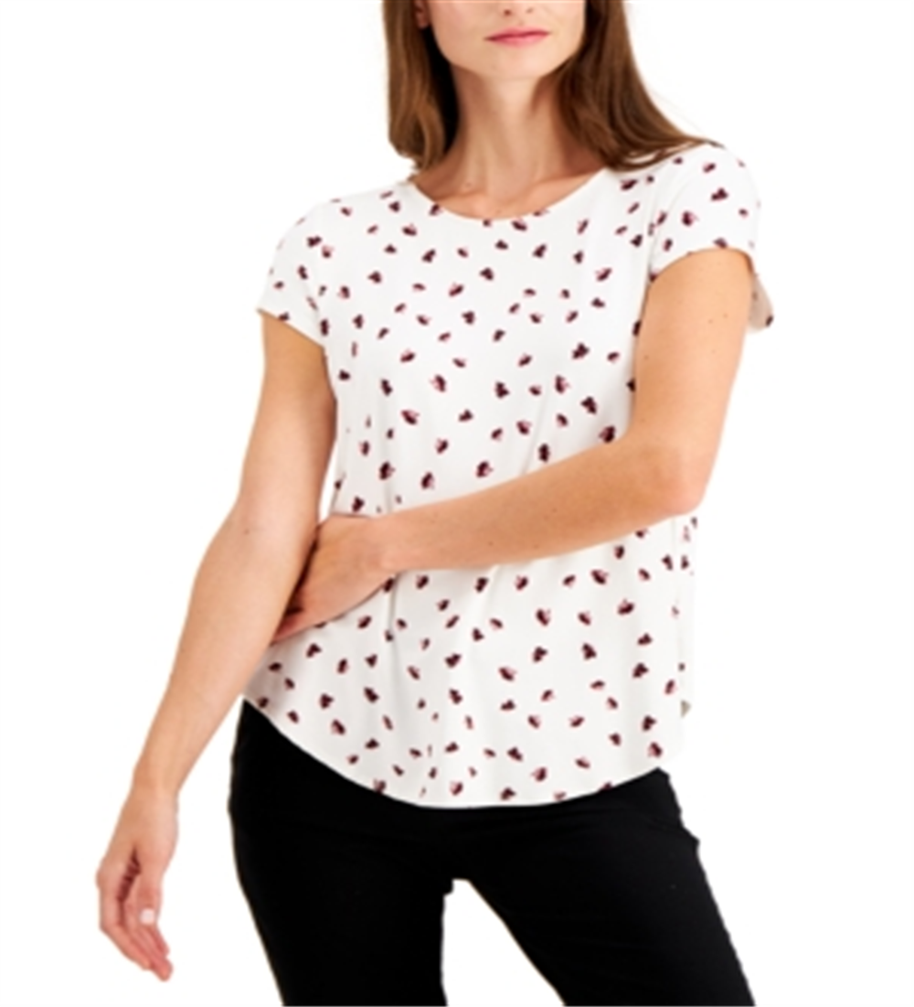 Blusa estampada feminina Alfani branca tamanho XX-G