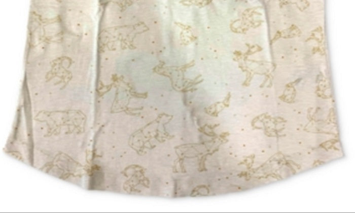 Camiseta feminina estampada em algodão estilo &amp; co, marrom, tamanho médio