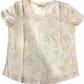 Camiseta feminina estampada em algodão estilo &amp; co, marrom, tamanho médio
