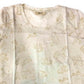 Camiseta feminina estampada em algodão estilo &amp; co, marrom, tamanho grande
