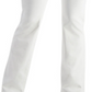 Jeans feminino estilo &amp; co com botões e corte bootcut, branco, tamanho 8