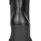 Botas femininas Sun + Stone Morghan Lug Sole Block Heel, pretas, tamanho 8 M