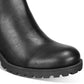 Botas femininas Sun + Stone Morghan Lug Sole Block Heel, pretas, tamanho 10 M