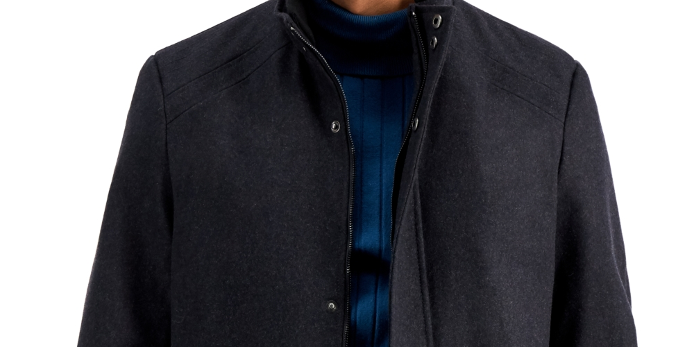 INC International Concepts Kylo Top Coat Masculino Preto Tamanho G