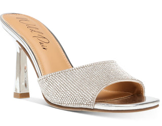 Sandálias femininas Wild Pair Luuna Slide, cinza, tamanho 9 M