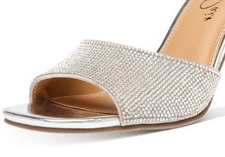 Sandálias femininas Wild Pair Luuna Slide, cinza, tamanho 9 M