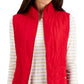 Colete acolchoado feminino Charter Club vermelho tamanho pequeno