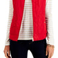Colete acolchoado feminino Charter Club vermelho tamanho pequeno
