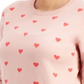 Suéter feminino com estampa de coração estilo &amp; co, rosa, tamanho médio