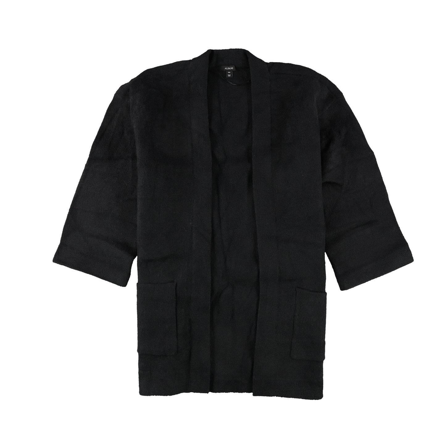 Cardigan feminino Alfani liso preto tamanho XX-G