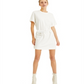 Vestido camiseta feminino mini INC International Concepts, branco, tamanho grande
