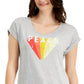 Camiseta feminina gráfica Style &amp; Co, cinza, tamanho pequeno e pequeno