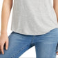 Camiseta feminina gráfica Style &amp; Co, cinza, tamanho pequeno e pequeno