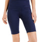 ID Ideology Shorts de ciclismo de compressão feminino de cintura alta 10, azul, tamanho XX-G