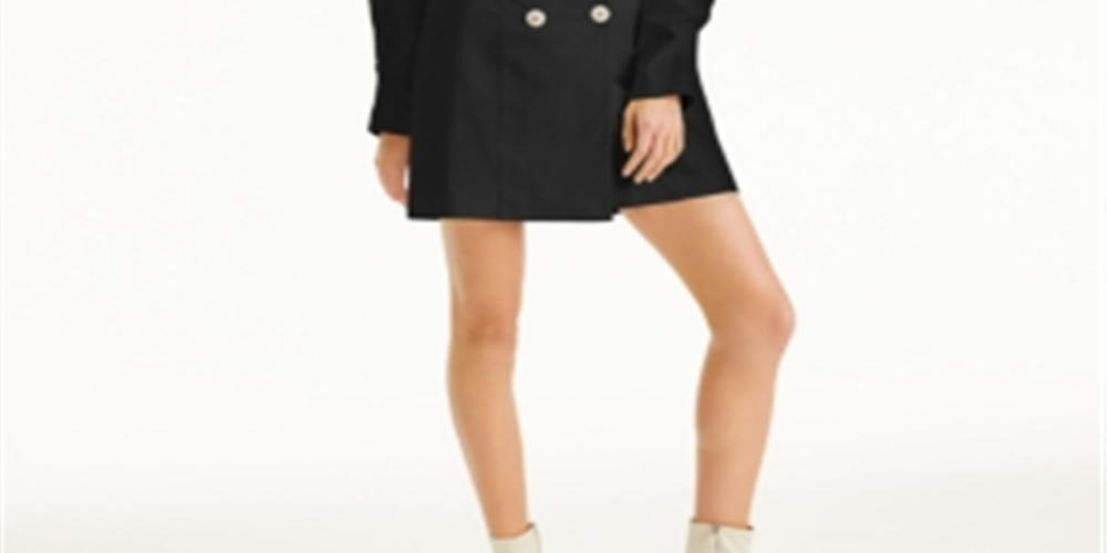 Vestido Blazer Feminino com Botões de Cristal da INC International Concepts, Preto, Tamanho Médio