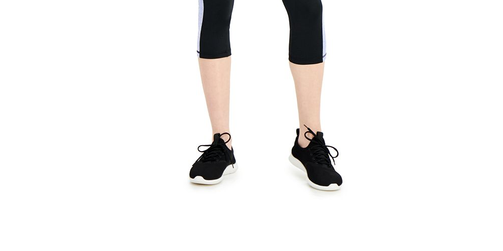 Leggings curtas femininas ID Ideology Colorblocked, pretas, tamanho P